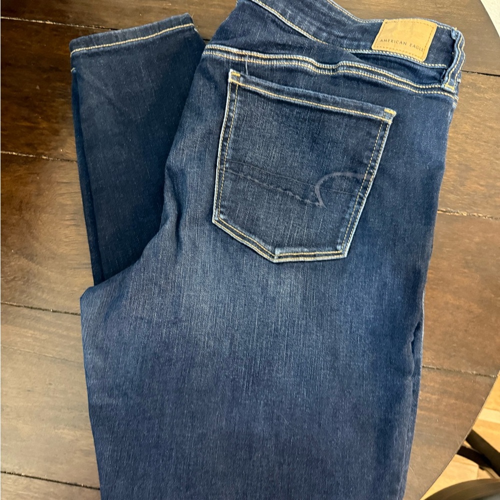 Dark Blue Denim Jeans